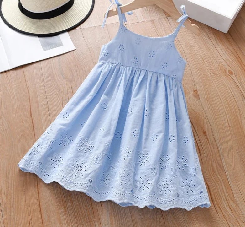 Vestido de algodão Menina Floral - tam 2 ao 6 - Cuidarte Integral