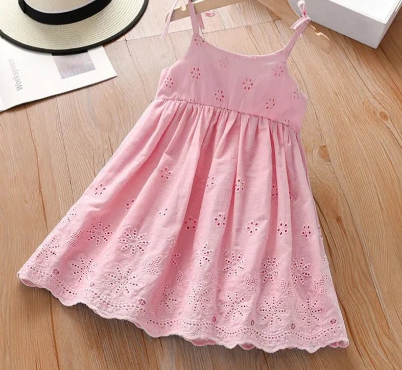 Vestido de algodão Menina Floral - tam 2 ao 6 - Cuidarte Integral