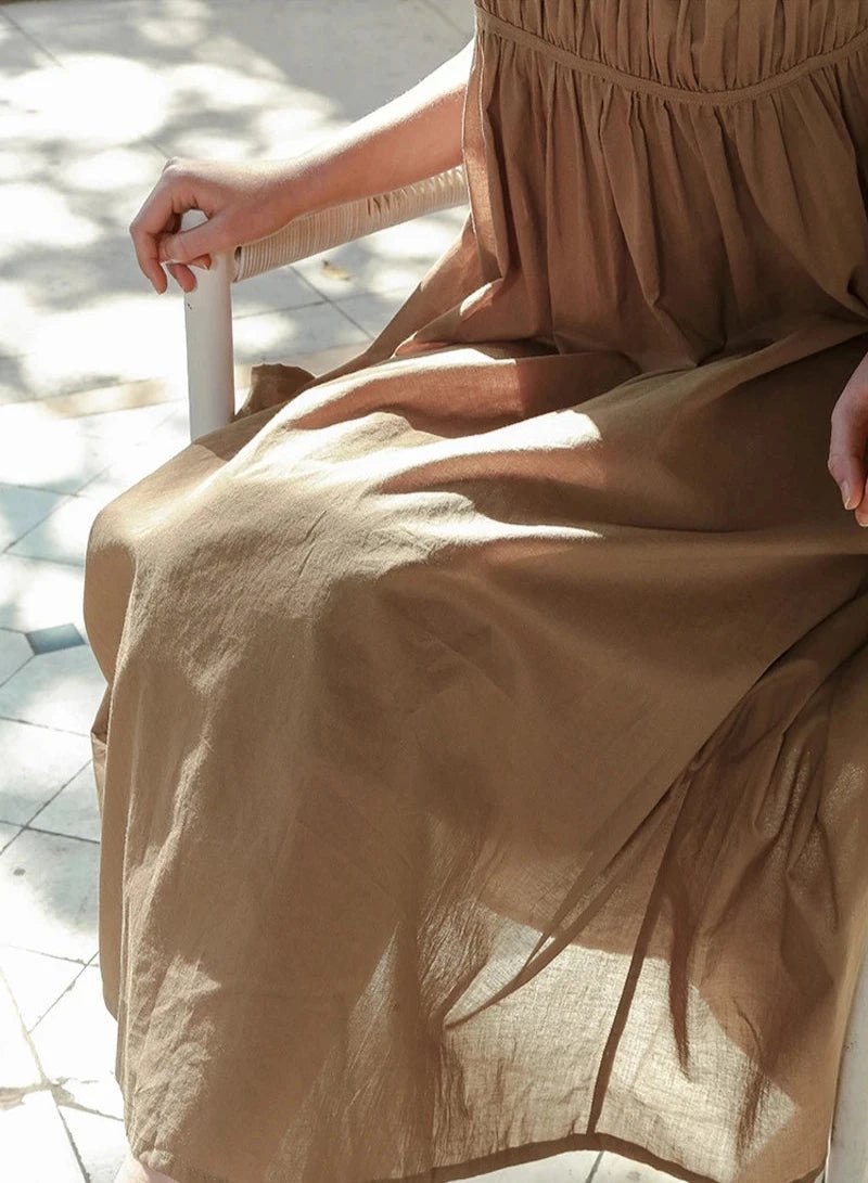 Vestido feminino 100% algodão boho chic tamanho único - Cuidarte Integral